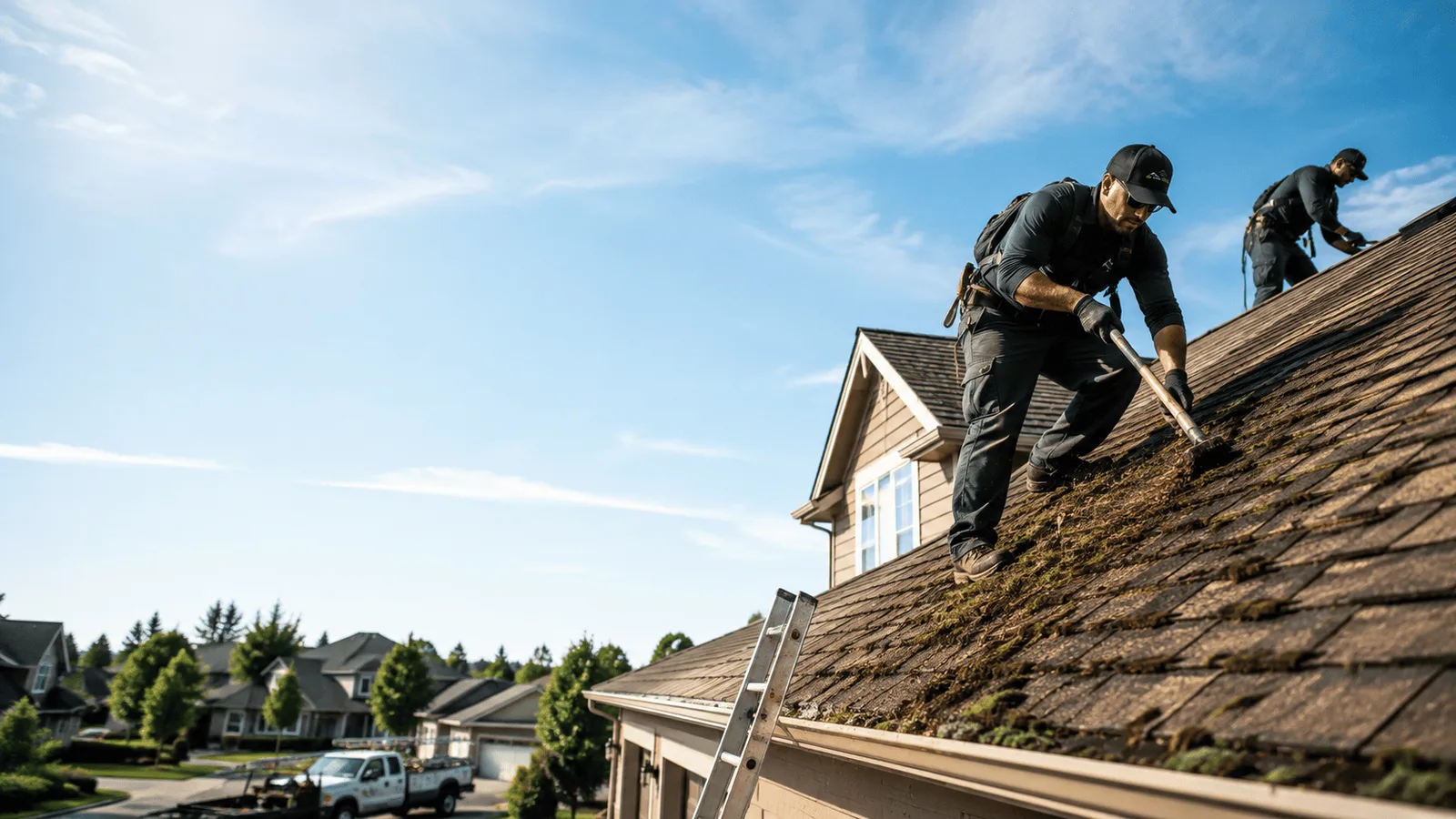Roof Moss Removal in Stopover, KY near me